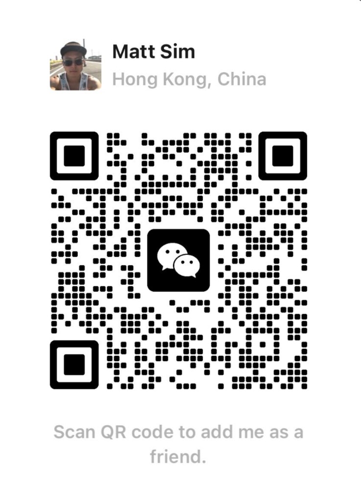 WeChat QR code - Scan to add Matt Sim